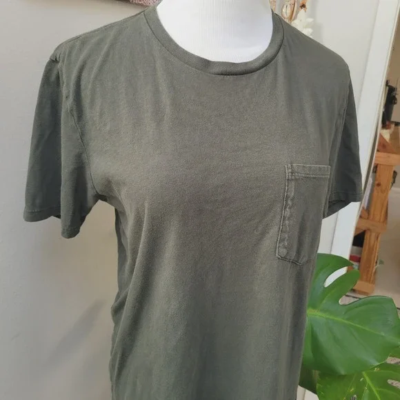 Everlane Pocket T-Shirt Casual 100% Cotton Everyday Slate Gray Mens Small Comfy‎ - Picture 3 of 6